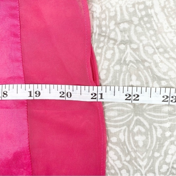 Diane Von Furstenberg DVF Hot Pink Barbie Silk Spaghetti Strap Tank Top Large - Picture 10 of 13